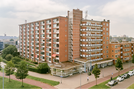 Ruimtelijk appartementencomplex in Schiedam